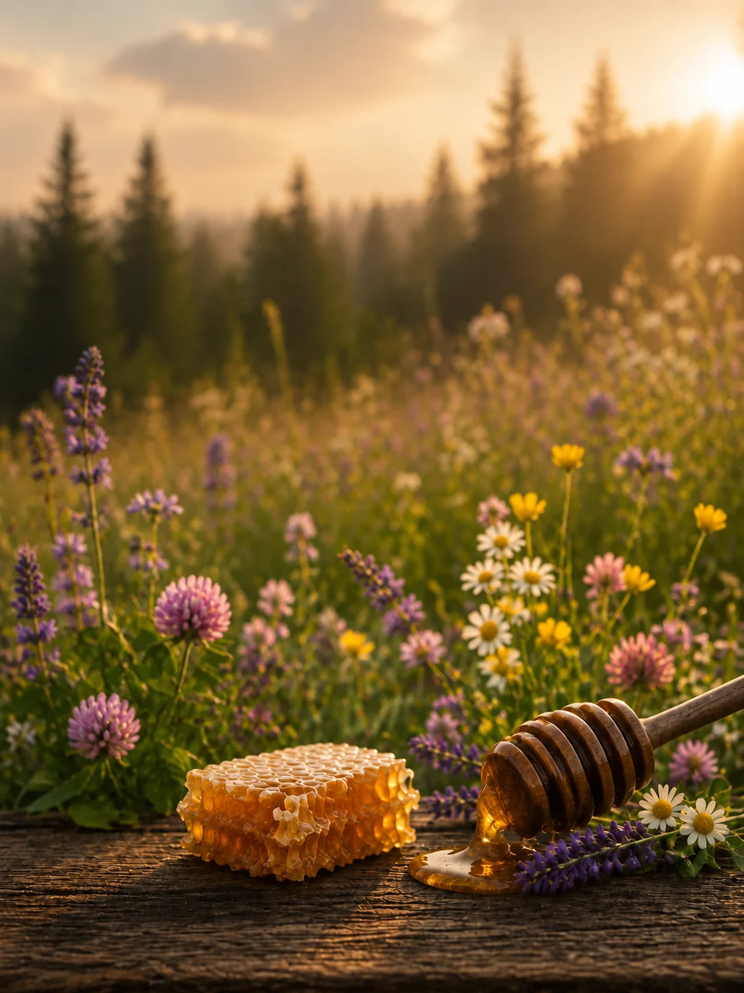 Wildflower floral scene